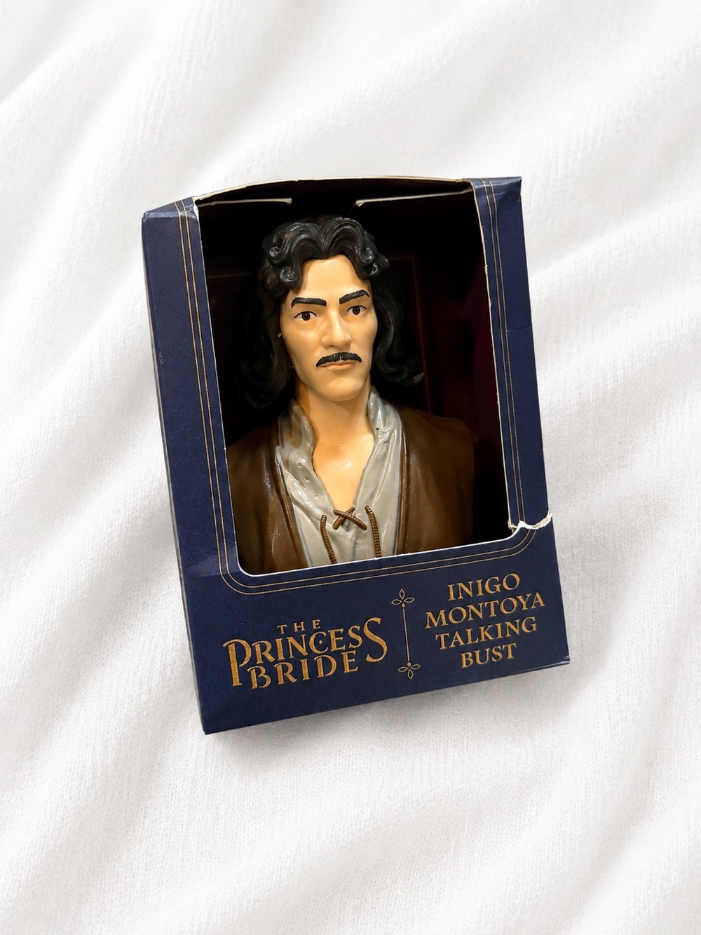 The Princess Bride Inigo Montoya Talking Bust Boxed Collectible - Navy & Gold